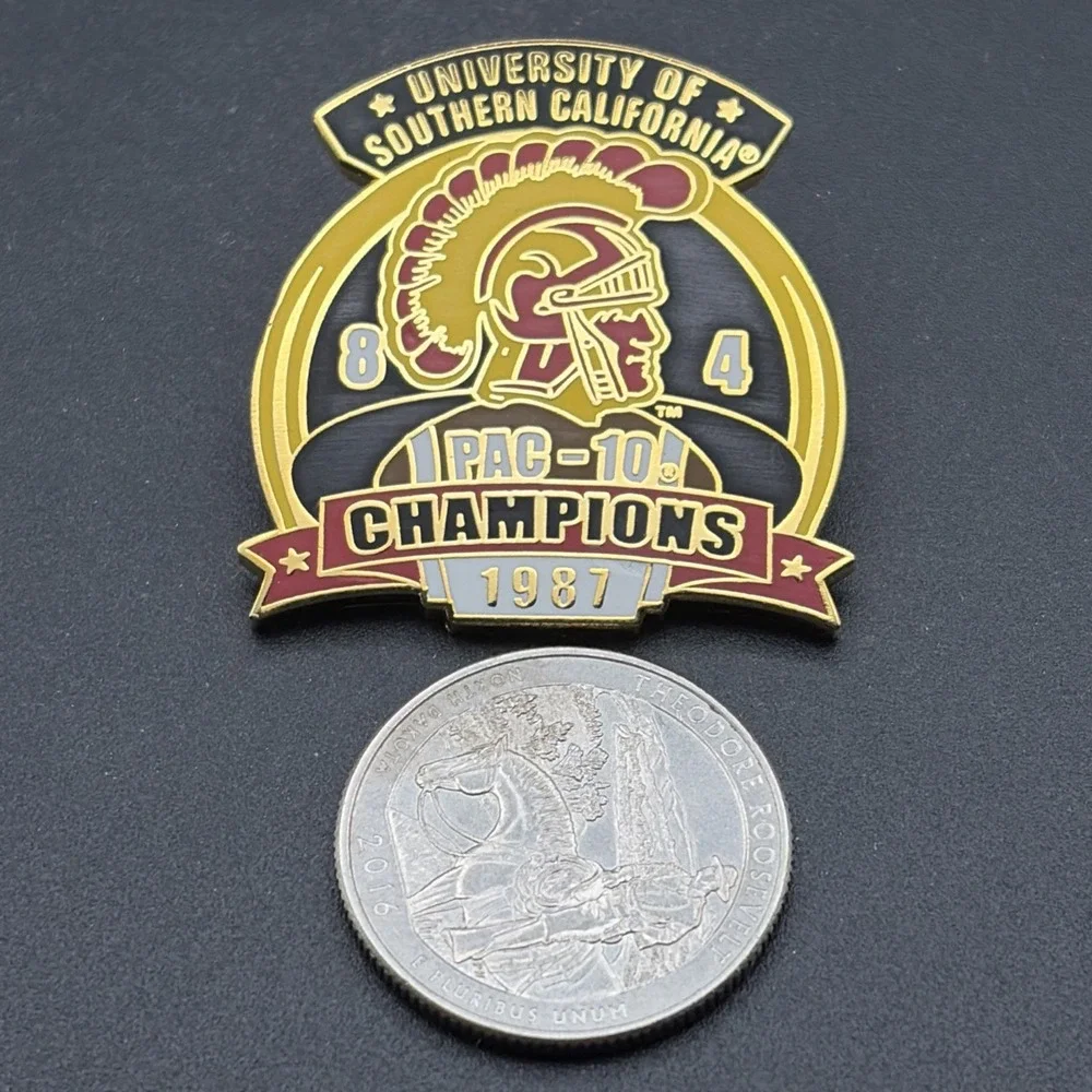 University of Southern California USC Football 1987‎ PAC-10 Champions Lapel Pin